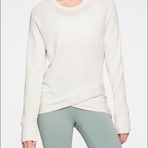 Athleta Serenity Criss Cross Sweatshirt